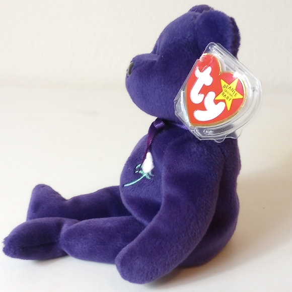 Ty Beanie Babies Princess Diana 1997 Made in China Rare Plastic on ear Tag - Picture 2 of 3